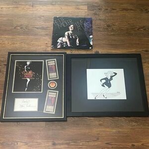 Bette Midler Framed & Signed Art and Vinyl